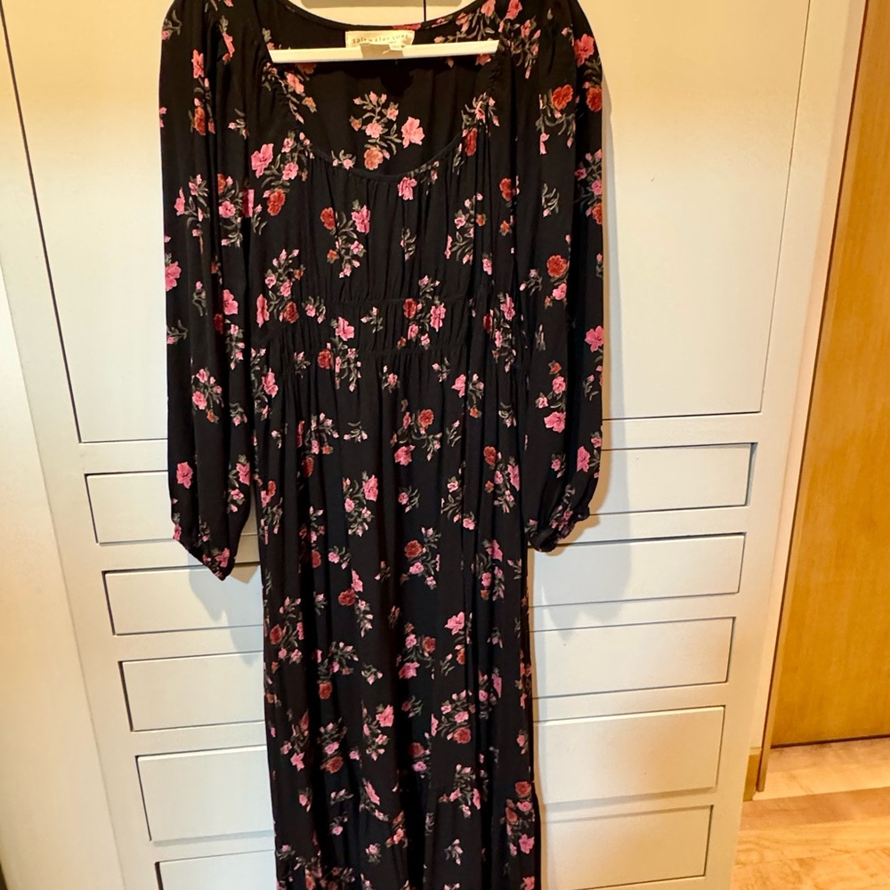 Saltwater LUXE Pink and Red Long Sleeve Sundress